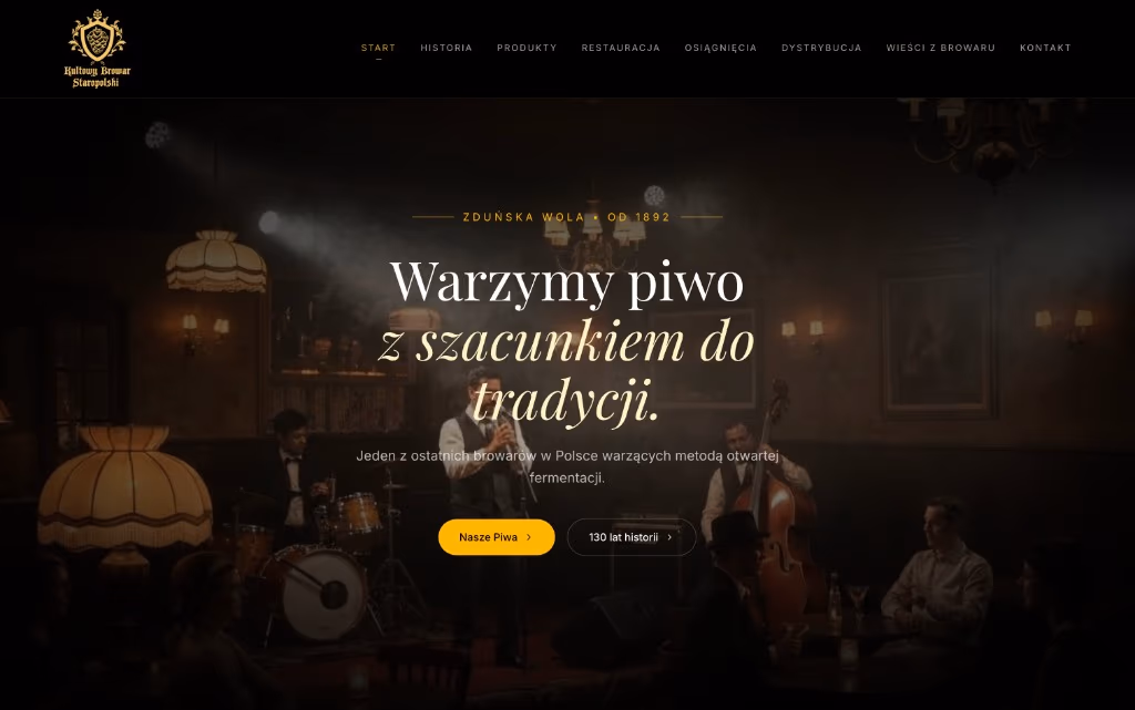 Podgląd Browar Staropolski: Piwo warzone od 1892 roku