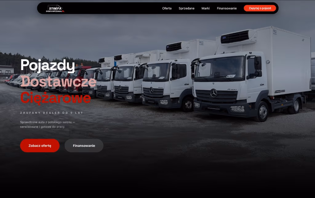 Podgląd Strefa Dostawczaka: Dostawcze i ciężarowe z polskiego salonu